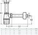 Sifon pentru lavoar VIEGA 108694 1 1/4", plastic alb 108694 foto 2