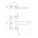 Baterie lavoar IMPRESE DEIRA ZMK122001030 montaj ascuns crom ZMK122001030 foto 2
