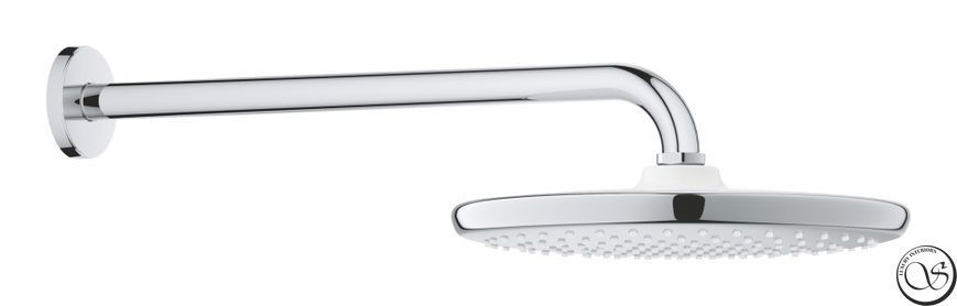 Верхний душ с кронштейном Grohe Tempesta Cosmopolitan 250 с EcoJoy к стене, хром (26668000) 26668000 фото