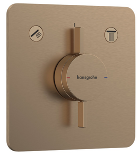 Смеситель скрытого монтажа Hansgrohe DuoTurn 2 потребителя, бронза (75414140) 75414140 фото