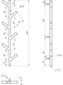 Uscător prosoape Genesis Albero Dry 1000x240 9005 negru Albero Dry 1000x240 7016 foto 2