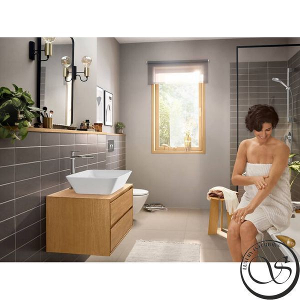 Baterie de lavoar montată pe perete 240 Hansgrohe Rebris E 72581000 CoolStart 72581000 foto