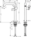 Смеситель для умывальника Hansgrohe Tecturis S 73373670 CoolStart с сливным гарнитуром push-open, черный матовый 73373670 фото 2