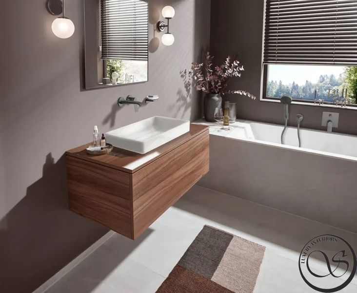 Смеситель для душа Hansgrohe Vivenis 75415340 скрытого монтажа, чёрный матовый хром 75415340 фото