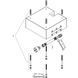 Скрытая часть для монтажа верхнего душа, Hansgrohe 40х40 1Je (26254180) 26254180 фото 4