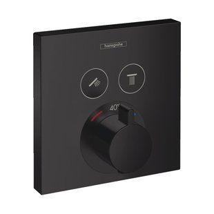 Baterie termostatică Hansgrohe ShowerSelect Matt Black (15763670) 381591487581 foto
