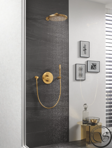 Верхний душ GROHE Rainshower Cosmopolitan 310, 8 л/мин, 1 режим, 380 мм, холодный рассвет матовый (26066GN0) 26066GN0 фото