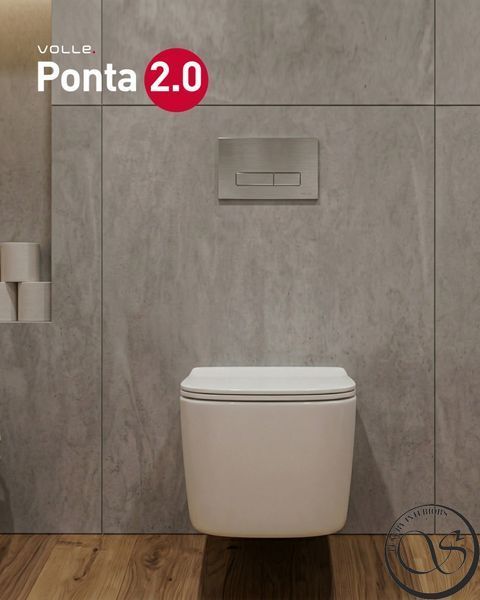 Подвесной унитаз VOLLE PONTA 2.0 1358.001110 vortice 355x345x520 мм, сиденье duroplast белый 1358.001110 фото