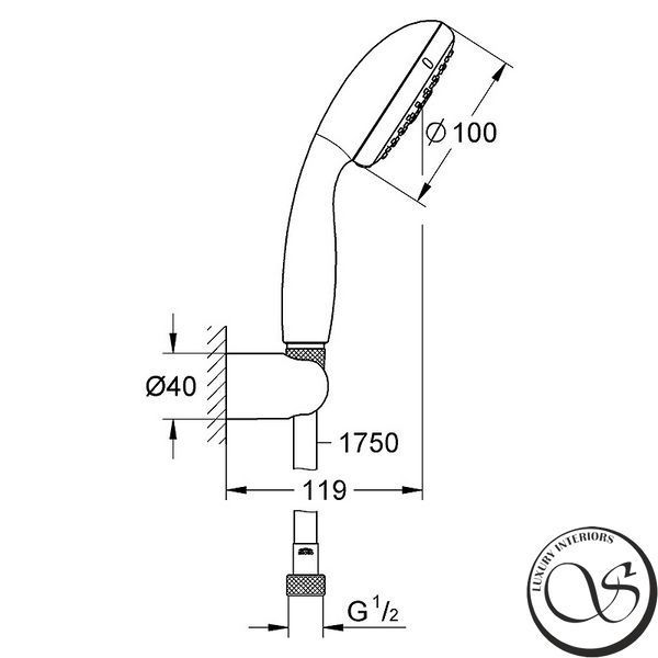Душевой набор GROHE Tempesta New III, хром (27849001) 27849001 фото