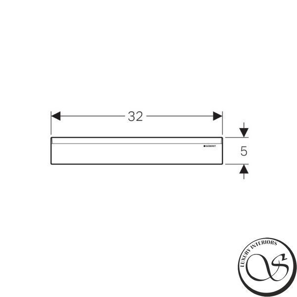 Capac decorativ GEBERIT pentru elementul de duș 154.335.21.1 foto