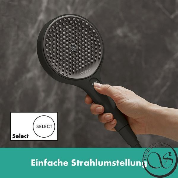 Душевой набор Hansgrohe Rainfinity 130 3Jet EcoSmart Puro S 90 см, Matt Black (28744670) 28744670 фото