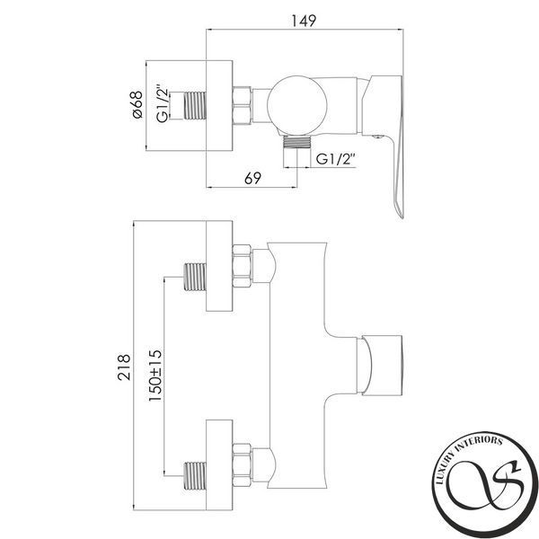 Смеситель для душа Imprese VACLAV f03306410AA черный матовый f03306410AA фото