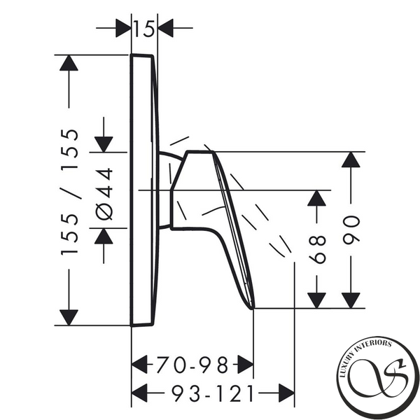 Смеситель для душа Hansgrohe Logis 71605000 хром 71605000 фото