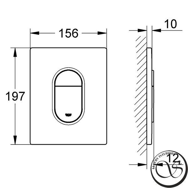 Buton de scurgere WC GROHE Arena Cosmopolitan 38844000 38844000 foto