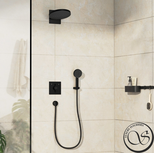 Смеситель скрытого монтажа Hansgrohe DuoTurn E на 2 функции, Matt Black (75417670) 75417670 фото