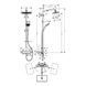 Душевая система Hansgrohe Croma E Showerpipe 280 1jet EcoSmart с термостатом, хром (27660000) 27660000 фото 2