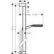 Душевой набор Hansgrohe Raindance Alive Select S, Ecosmart 24601340 со стойкой Unica E Puro 90, черный матовый хром 24601340 фото 2