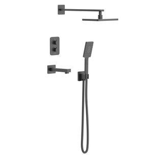 Душевая система IMPRESE BILOVEC t04800910STC скрытого монтажа черный матовый t04800910STC фото