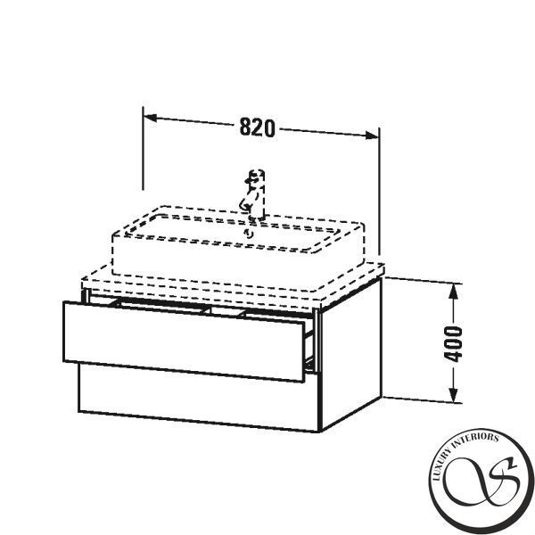 Тумба для консоли DURAVIT L CUBE LC6838-10 LC6838-10 фото