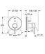 Baterie duș Grohe Essence Brushed Hard Graphite 24058AL1/24167AL1 &icirc;ncastrată 2 cai 24058AL1/24167AL1 foto 2