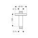 HANSGROHE Потолочное подсоединение 100мм 27418000 фото 2