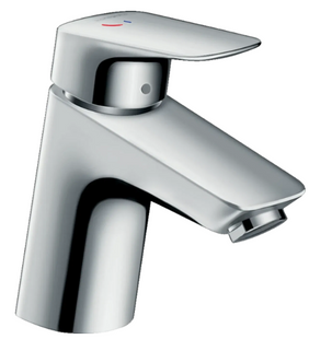 Смеситель hansgrohe Logis 70CoolStart для раковины с сливным набором, хром 71072000 71077000 фото