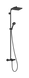 Душевая система HANSGROHE ACTIVERA Q 28753670 290/180 1jet EcoSmart Showerpipe с термостатом для ванны, черный матовый 28753000 фото 1
