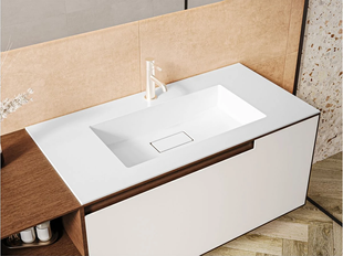 Умывальник MIRAGGIO Erica 1000 Miramarble 50x100x15.7 см белый Erica 1000 фото