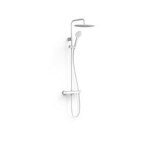 Sistem de dus OVERWALL cu termostat, D.300MM, alb 19039314BM 19039314BM foto