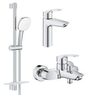 Set baterie de duș 3 &icirc;n 1 Grohe Eurosmart, crom (UA123244M1) UA123244M1 foto