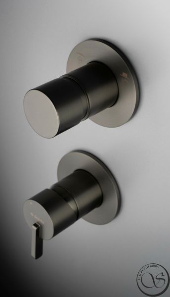 Набор для душа DEANTE SILIA NQS_D9XK скрытого монтажа, с верхним душем titanium NQS_D9XK фото
