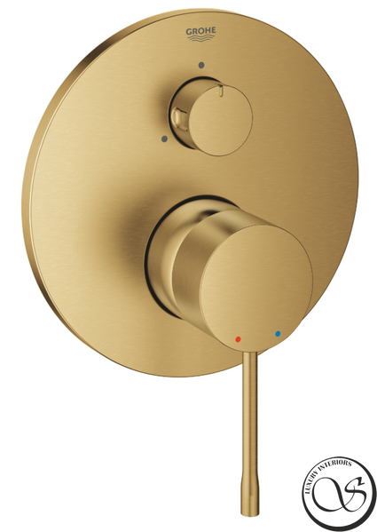 Baterie de baie GROHE Essence extern cu deviator cu 3 căi, Cool Dawn Matt (24092GN1) 24092GN1 foto