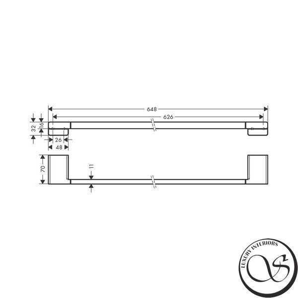 Полотенцедержатель Hansgrohe AddStoris (41747700) 41747700 фото