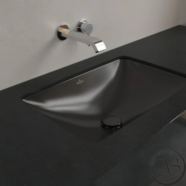 Умывальник Villeroy & Boch Loop & friends 540 x 540 мм 4A5700R7 черный 4A5700R7 фото