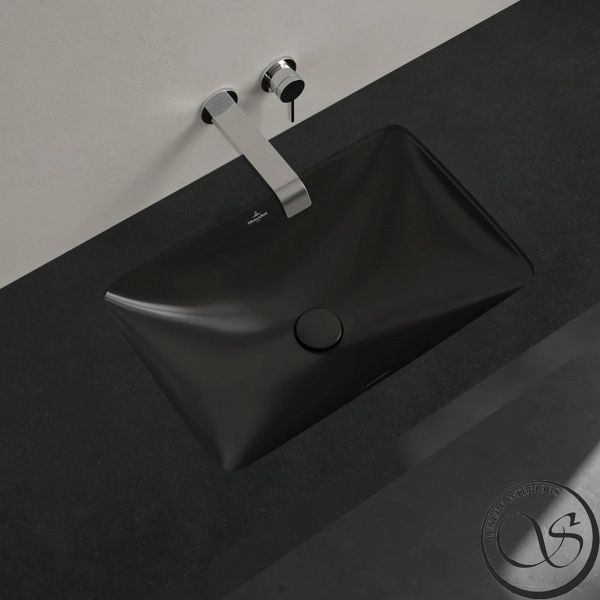 Умывальник Villeroy & Boch Loop & friends 540 x 540 мм 4A5700R7 черный 4A5700R7 фото