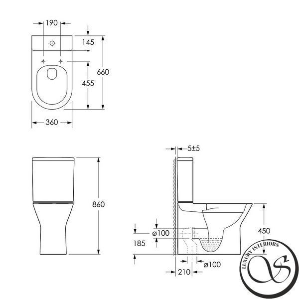 Toaletă pe podea Imprese VYSKOV i11335 New Rimless compact i11335 foto
