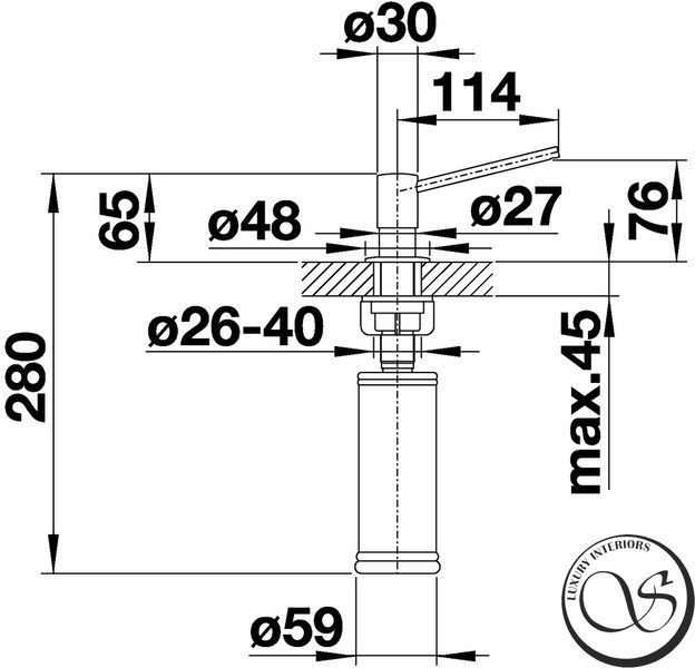 Дозатор для жидкого мыла Blanco Torre 512593 хром 512593 фото