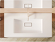 Умывальник MIRAGGIO Erica 1000 Miramarble 50x100x15.7 см белый Erica 1000 фото 4