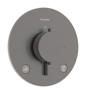 Термостат скрытого монтажа Hansgrohe Ecostat Comfort S 2 function 33715340 черный матовый хром 33715340 фото