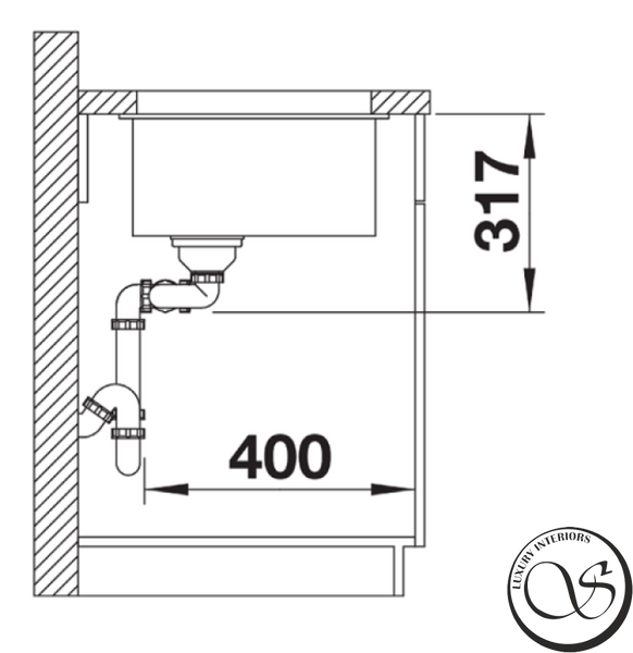 Мойка для кухни Blanco 523160 Subline 430/270-U в цвете кофе 523160 фото