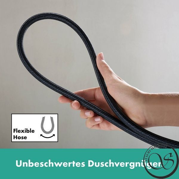 Душевой набор Hansgrohe Rainfinity 130 3Jet Puro S 90 см, Brushed Black Chrome (28743340) 28743340 фото