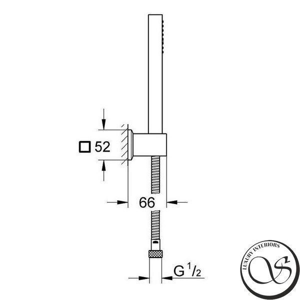 Set dus GROHE Euphoria 27889000 Cube+ Stick 1 mod 1500 mm 9,5 l/min crom 27889000 foto