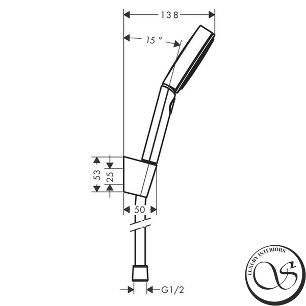 Душевой набор Hansgrohe 24303700 Pulsify Select с душевым шлангом 160 см 24303700 фото