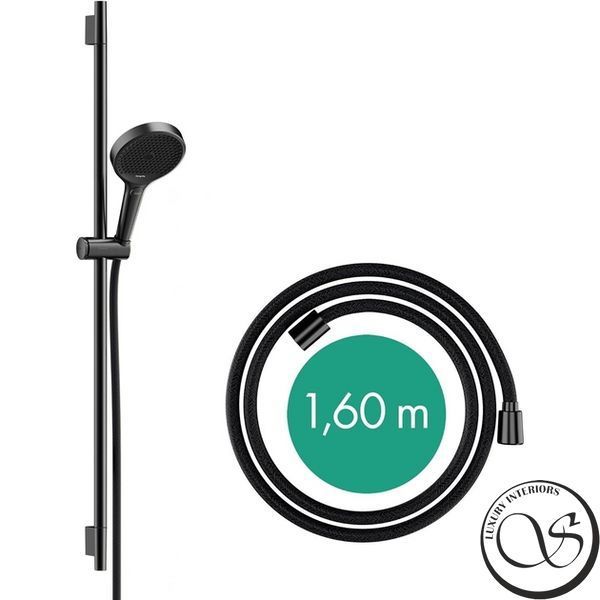 Душевой набор Hansgrohe Rainfinity 130 3Jet Puro S 90 см, Brushed Black Chrome (28743340) 28743340 фото