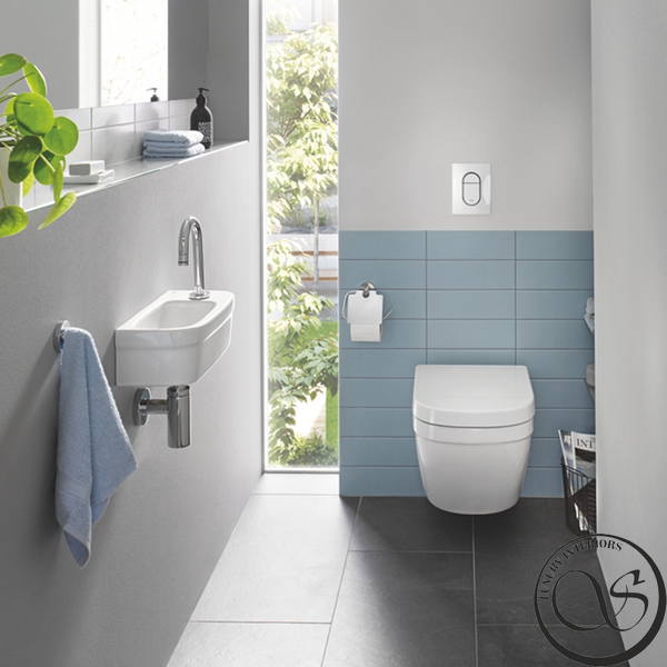Комплект унитаза подвесного с инсталляцией Grohe Solido 5 в 1 с овальной кнопкой, хром (39536000) 39536000 фото