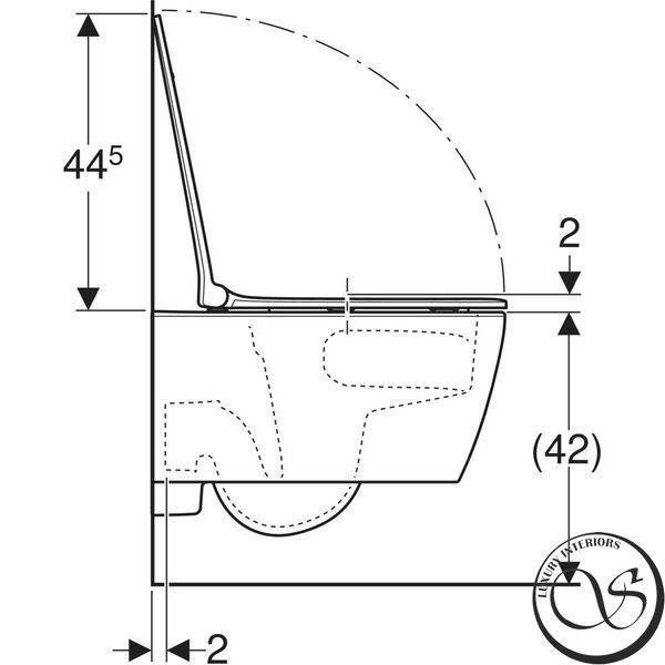 WC suspendat Geberit Smyle Square 503.171.00.1 TurboFlush cu capac Softclose și QuickRelease (Sandwich) 503.171.00.1 foto