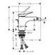Смеситель для биде Hansgrohe Vivenis (75200700) 75200700 фото 2