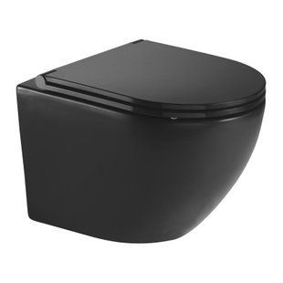 Унитаз подвесной IMPRESE LESNA i11546 black безободковый 49*37*36 см i11546 black фото