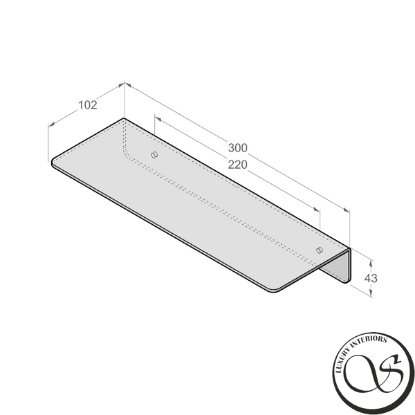 Raft de duș plutitor DASKE ELEGANCE SH/E-0454W SH/E-0454W foto