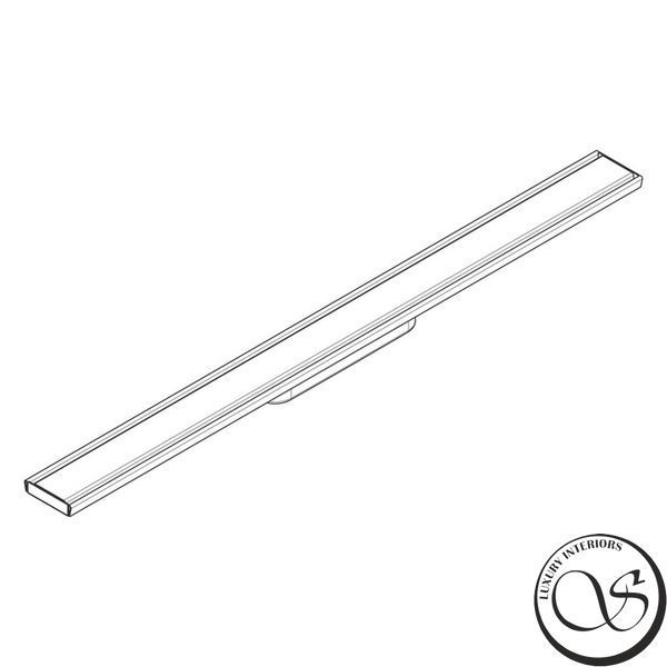 Душевой трап Hansgrohe, Верхняя часть RainDrain Original 80см, Brushed Stainless Steel (56198800) 56198800 фото